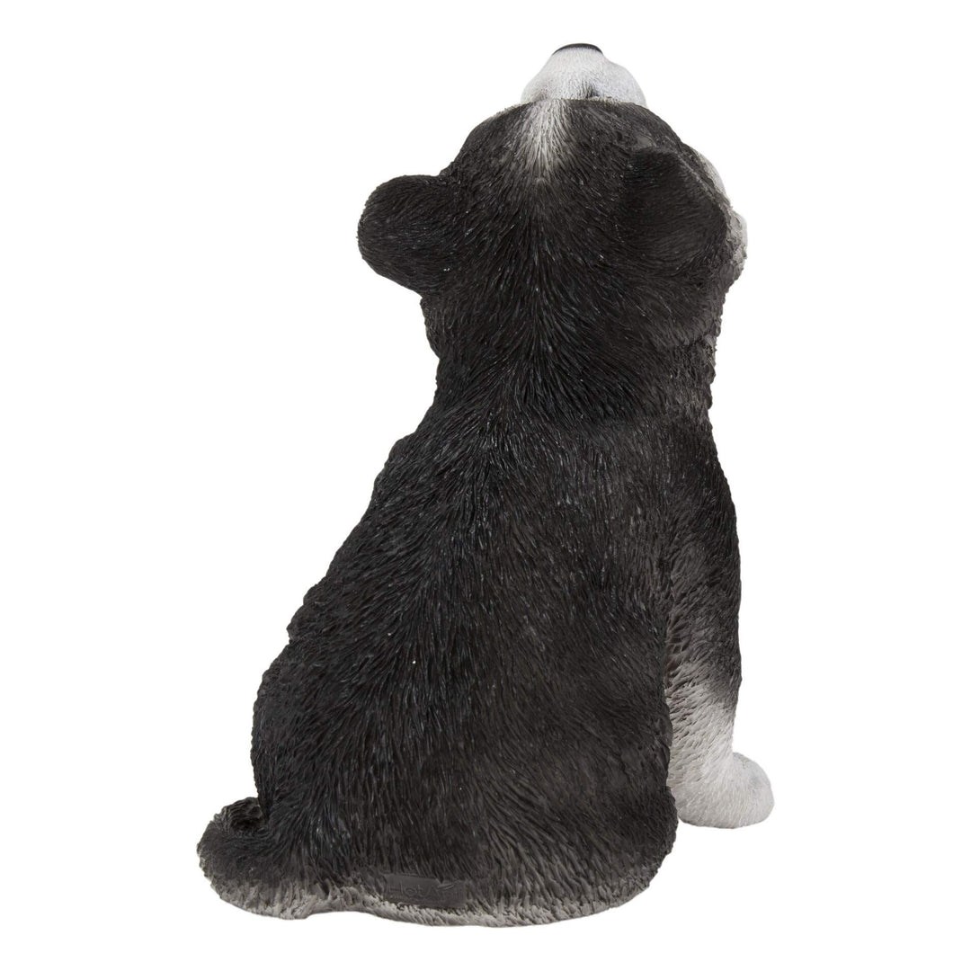 Howling Husky Puppy Statue Multi Color Polyresin Multicolor Medium - Diamond Home USA