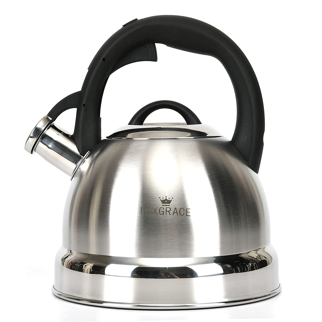 3.0 Qt. Stainless Steel Whistling Tea Kettle with Ergonomic Handle for Fast