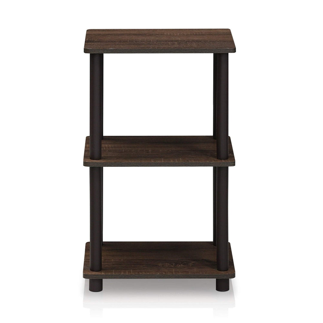 Walnut/Brown 2-Space Shelf Brown Modern Contemporary Wood Walnut Finish Includes - Diamond Home USA