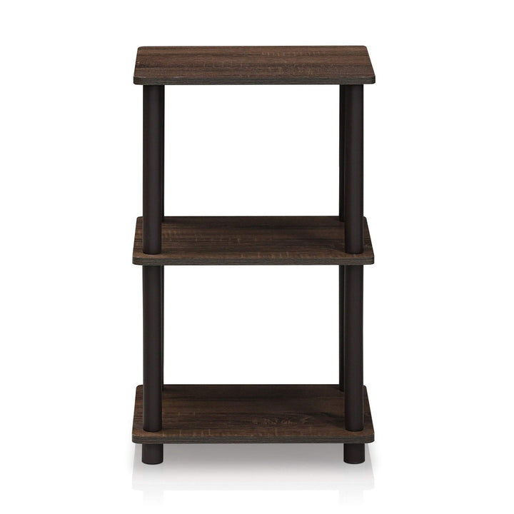 Walnut/Brown 2-Space Shelf Brown Modern Contemporary Wood Walnut Finish Includes - Diamond Home USA
