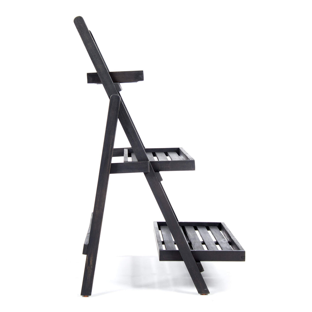 Christopher Knight Home Meridien Outdoor Acacia Wood Plant Stand Dark Grey - Diamond Home USA