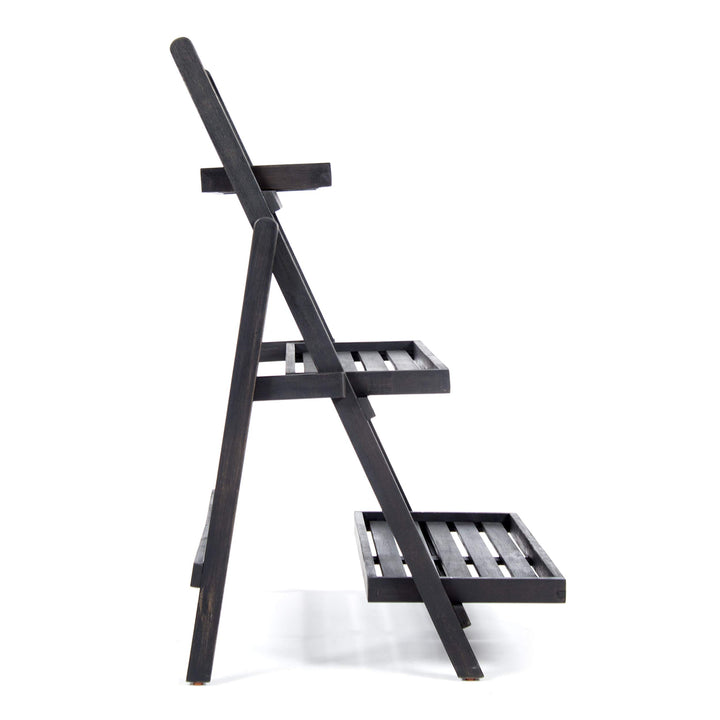 Christopher Knight Home Meridien Outdoor Acacia Wood Plant Stand Dark Grey - Diamond Home USA