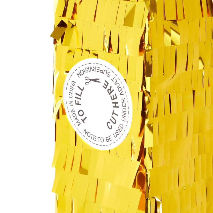 Small Royal Blue and Gold Number 1 Pinata with Pull Strings for 1st Birthday - Diamond Home USA