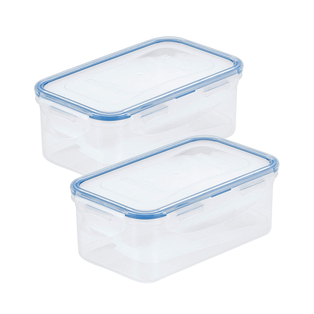 Set of 2 Specialty Butter Cheese Container 25 Oz Clear Plastic Piece - Diamond Home USA