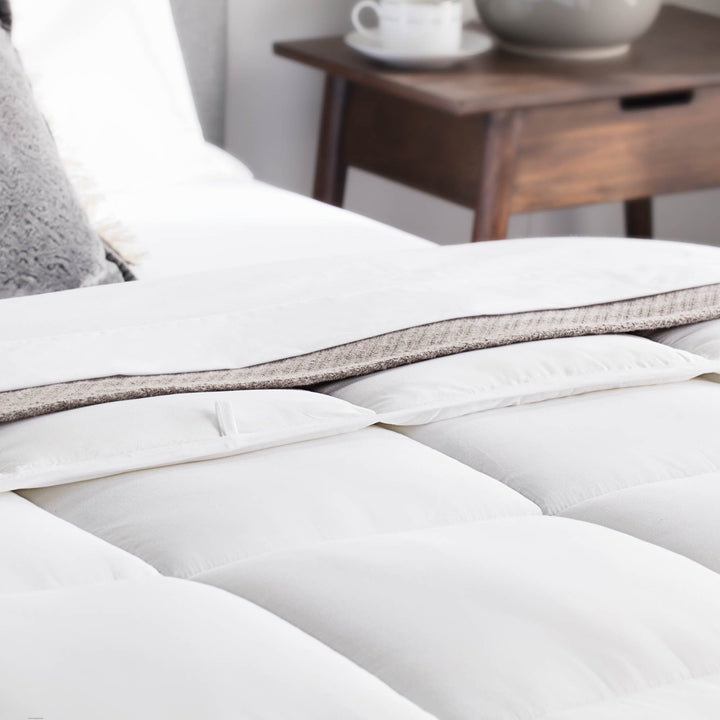 WEEKENDER Comforter Duvet Insert Full White Quilted Down Alternative All - Diamond Home USA