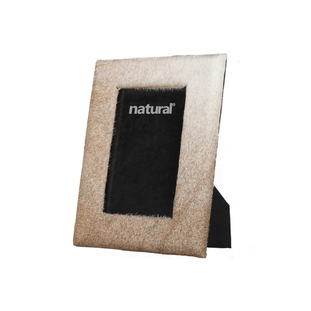 11" X 13" Natural Cowhide 8" 10" Picture Frame Modern Contemporary Rectangle - Diamond Home USA