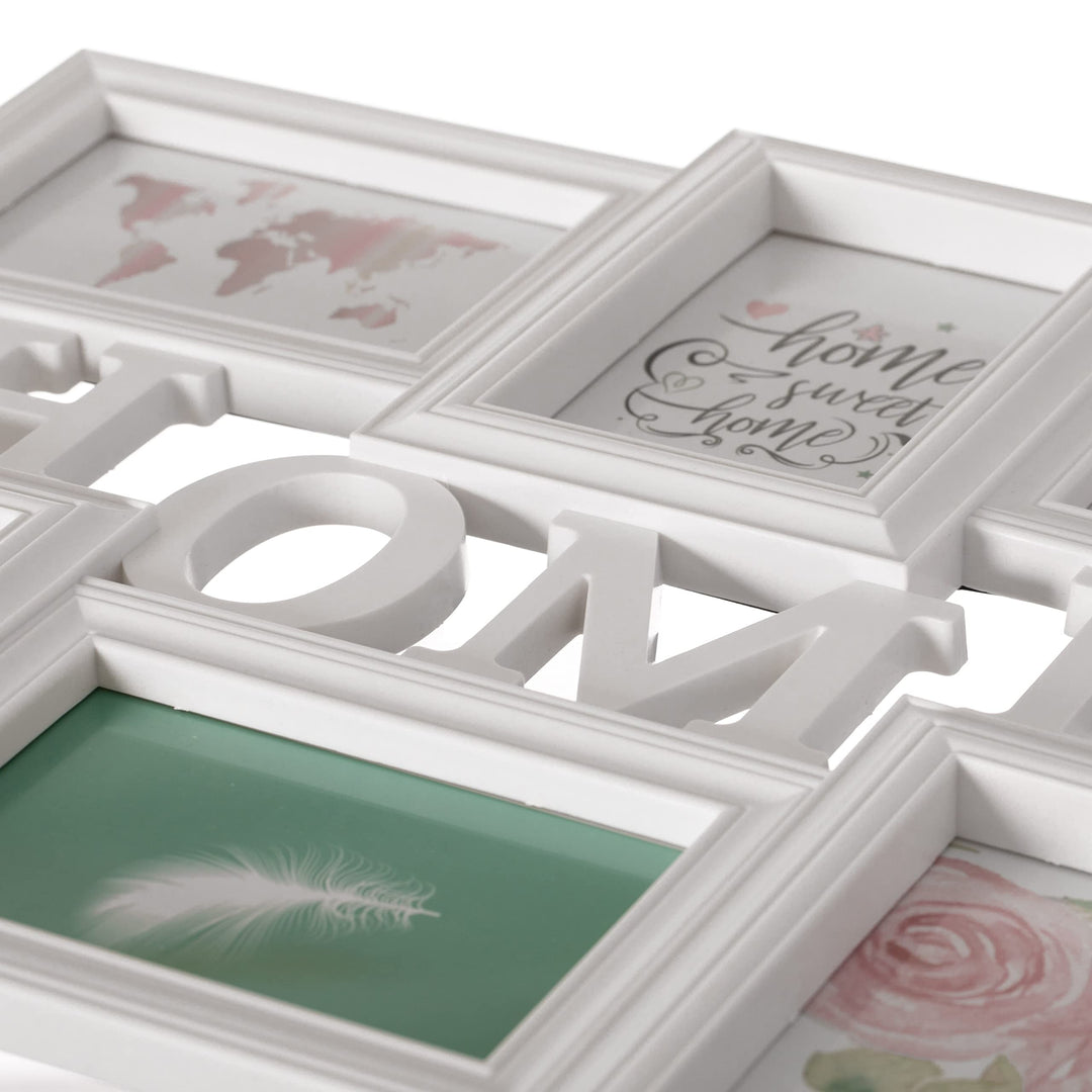 Decorative Modern Wall Mounted Collage cture Holder Multi Photo Frame For 6 - Diamond Home USA