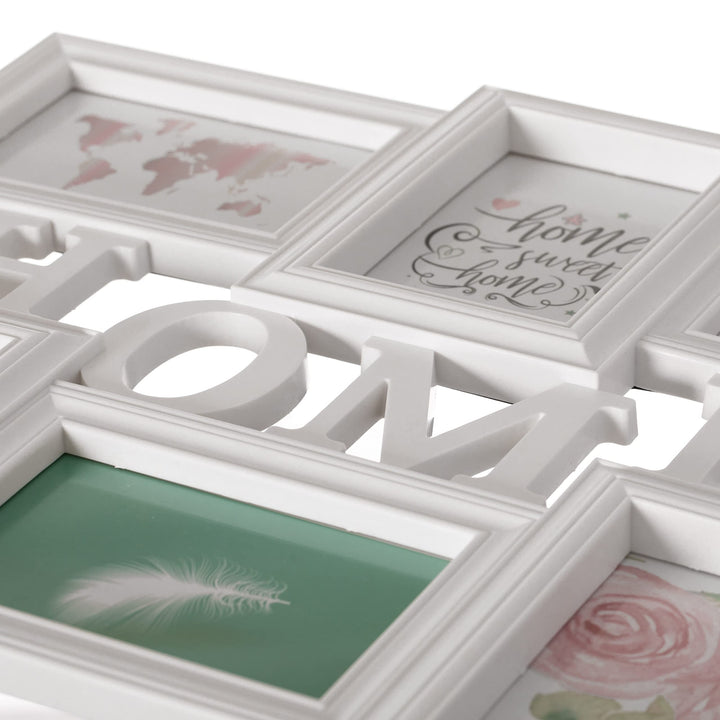 Decorative Modern Wall Mounted Collage cture Holder Multi Photo Frame For 6 - Diamond Home USA