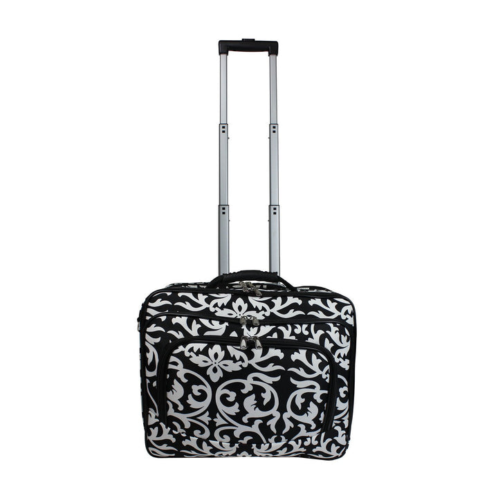 World Traveler Women's Damask Rolling 17-inch Laptop Case One Size - Diamond Home USA