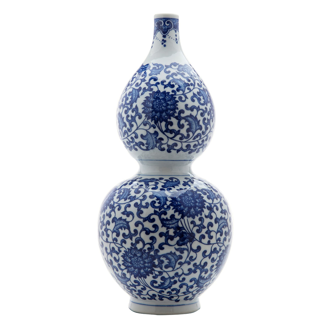 Blue and White Vase 5.5x5.5x11 Multi Color Porcelain - Diamond Home USA