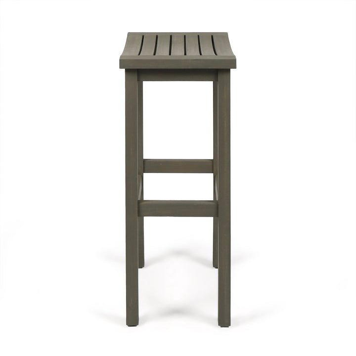 Christopher Knight Home Caribbean Outdoor 30" Acacia Wood Barstools 4-Pcs Set Finish