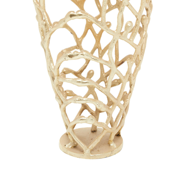 Gold Coral Vase - Diamond Home USA