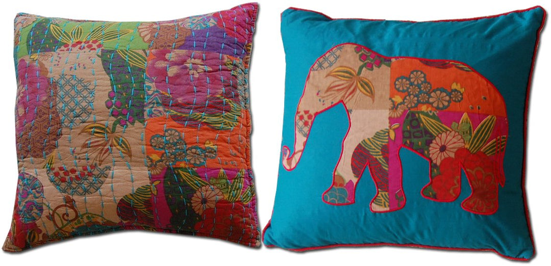 Greenland Home Fashions Jewel Dec. Pillow Pair Accessory-Multi 2-18x18 - Diamond Home USA