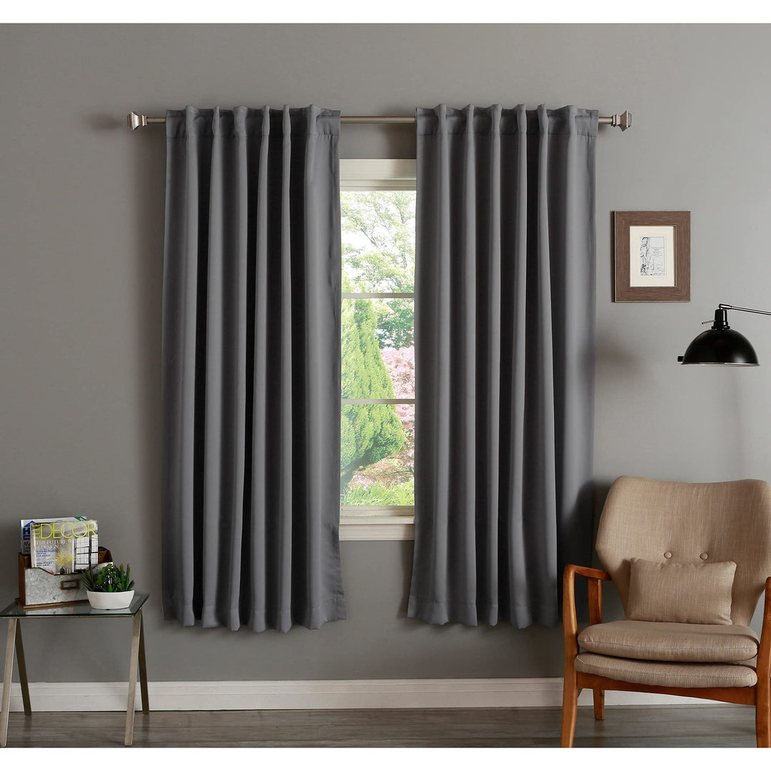 Aurora Home Insulated 72-inch Thermal Blackout Curtain Panel Pair - 52 x 72 Wheat - Diamond Home USA