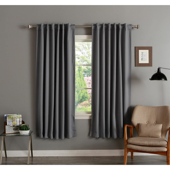 Aurora Home Insulated 72-inch Thermal Blackout Curtain Panel Pair - 52 x 72 Wheat - Diamond Home USA