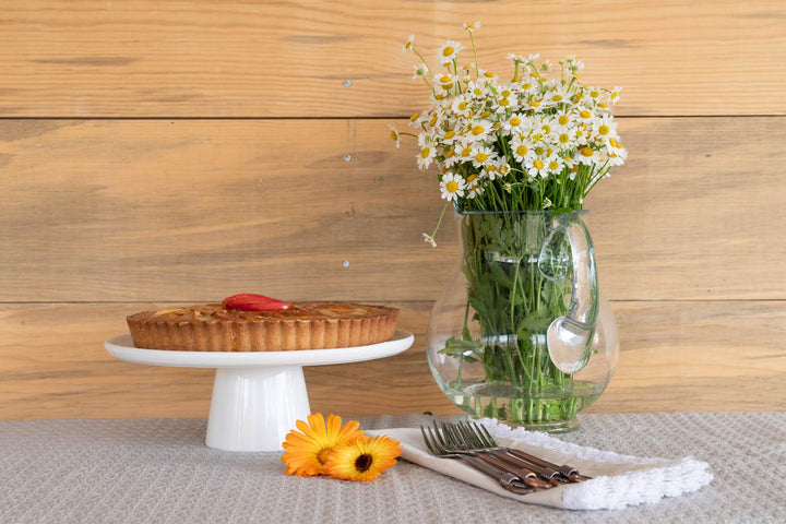 10 Strawberry Street Whittier 10.5" Cake Stand Set of 2 White - Diamond Home USA