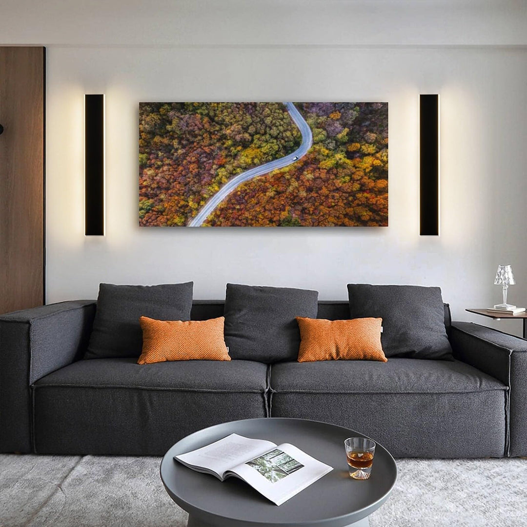 Modern Dimmable Matte Black Led Bathroom Vanity Light Fixtures Wall W24 - Diamond Home USA