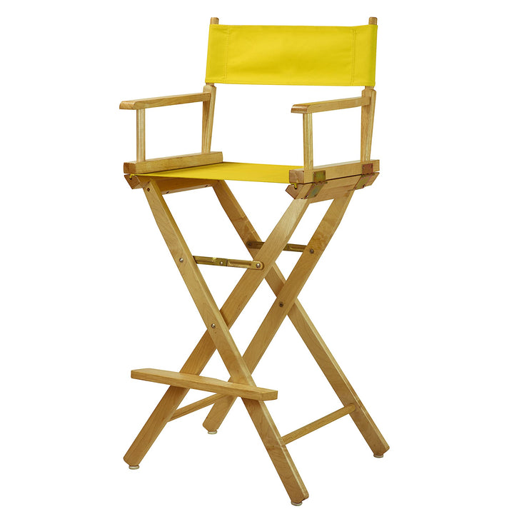 Casual Home Natural Frame/Yellow Canvas 30" Bar Height Directors-Chairs