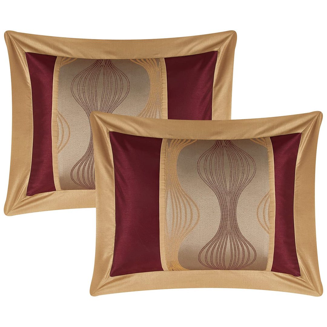 7 Piece n Color Geometric Comforter Cal California Set