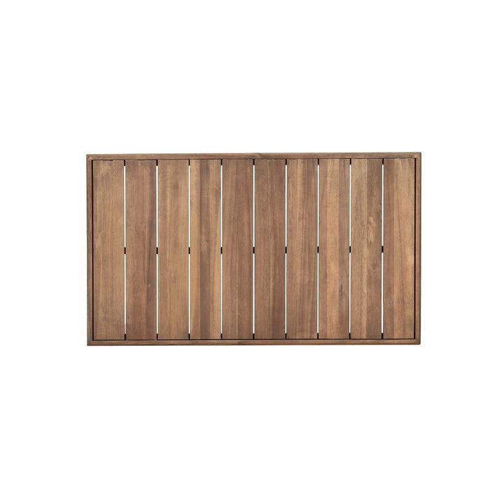Outdoor Acacia Wood Rectangular Coffee Table Brown Rustic Water Resistant - Diamond Home USA