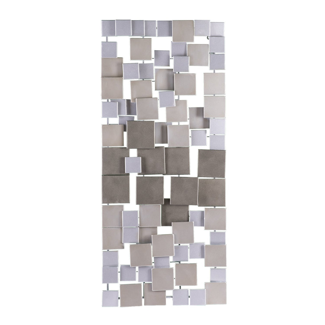 SEI Furniture Wavson Wall Sculpture Geometric 3D Design Unique Mounting Wall Art - Diamond Home USA