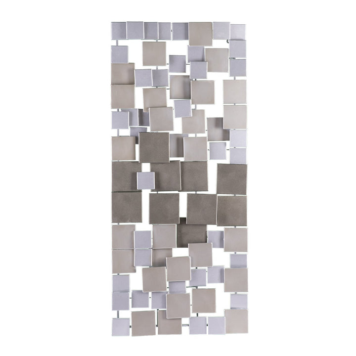SEI Furniture Wavson Wall Sculpture Geometric 3D Design Unique Mounting Wall Art - Diamond Home USA