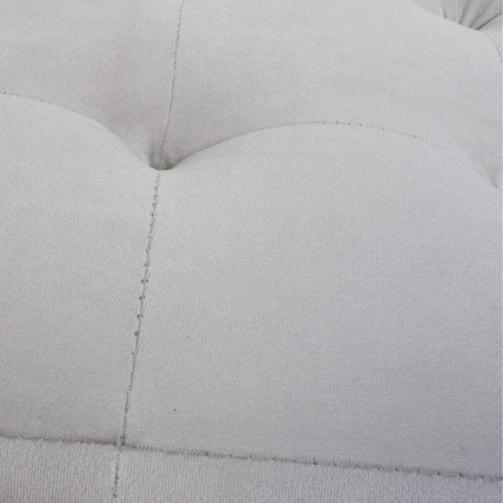 Grey 23-inch Square Tufted Padded Ottoman Modern Contemporary Traditional - Diamond Home USA