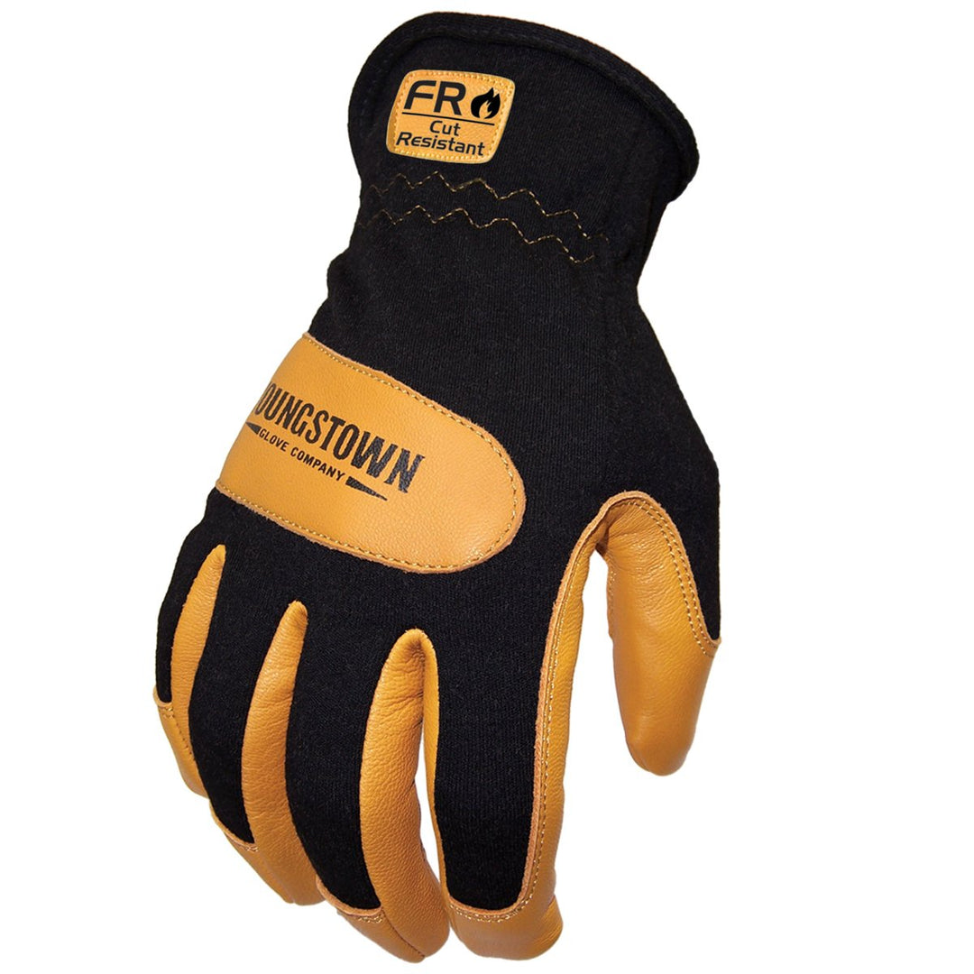 Youngstown Gloves FR Mechanics Hybrid Kevlar Lined Work Glove for Men - Flame