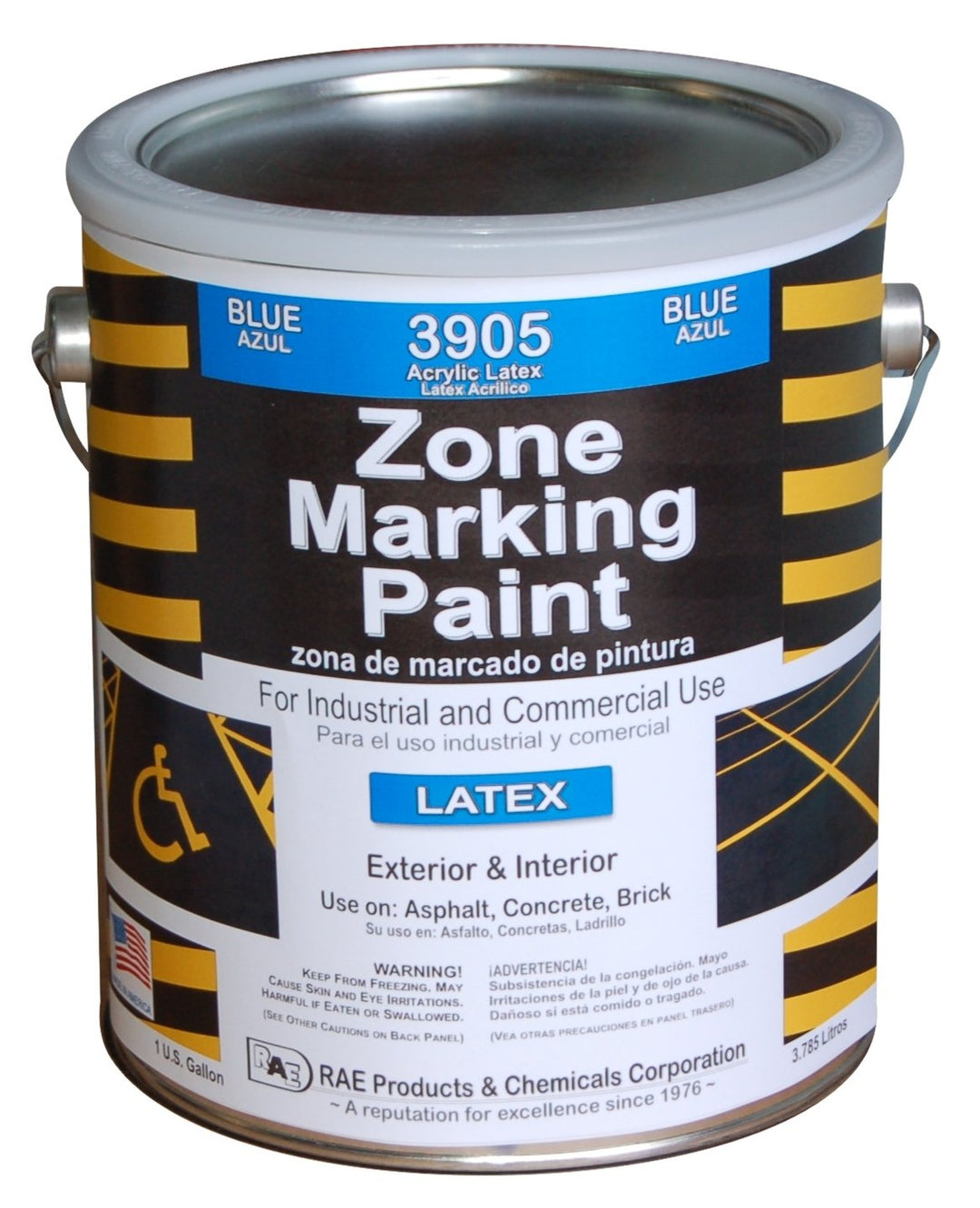 RAE 3905-01 Handicap Blue Latex Zone Marking Paint 1-Gallon