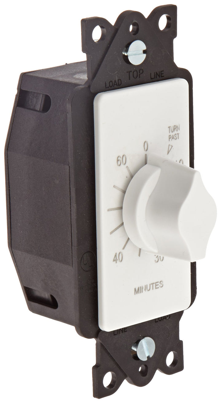 TORK A560MW Spring-Wound In-Wall Twist Timer with 60-Minute Length and White