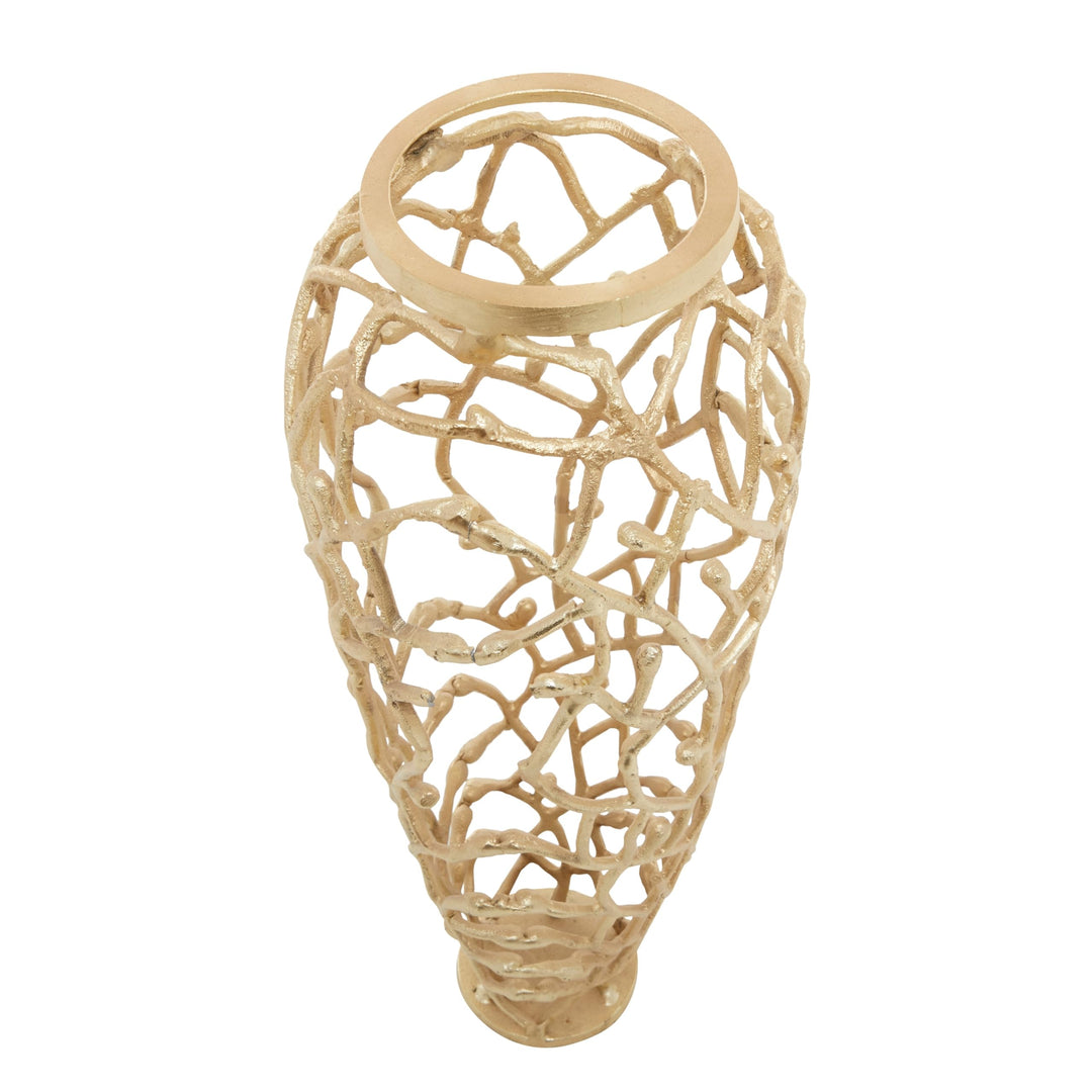 Gold Coral Vase - Diamond Home USA