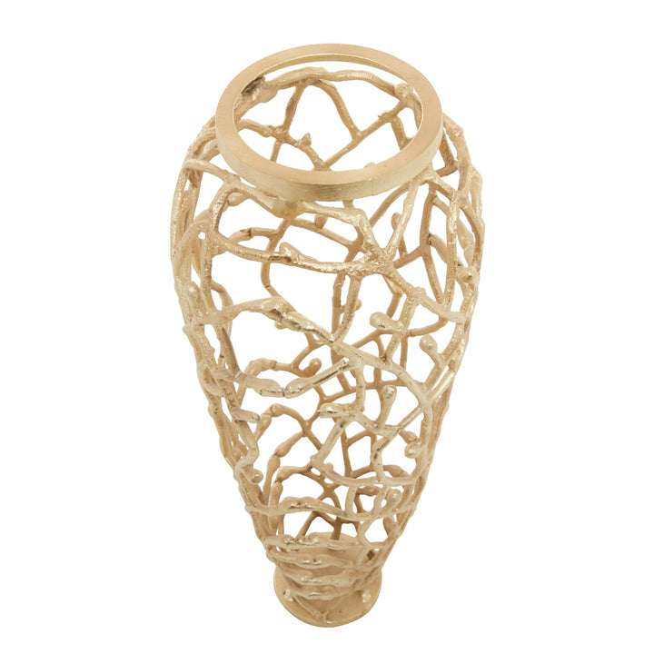 Gold Coral Vase - Diamond Home USA