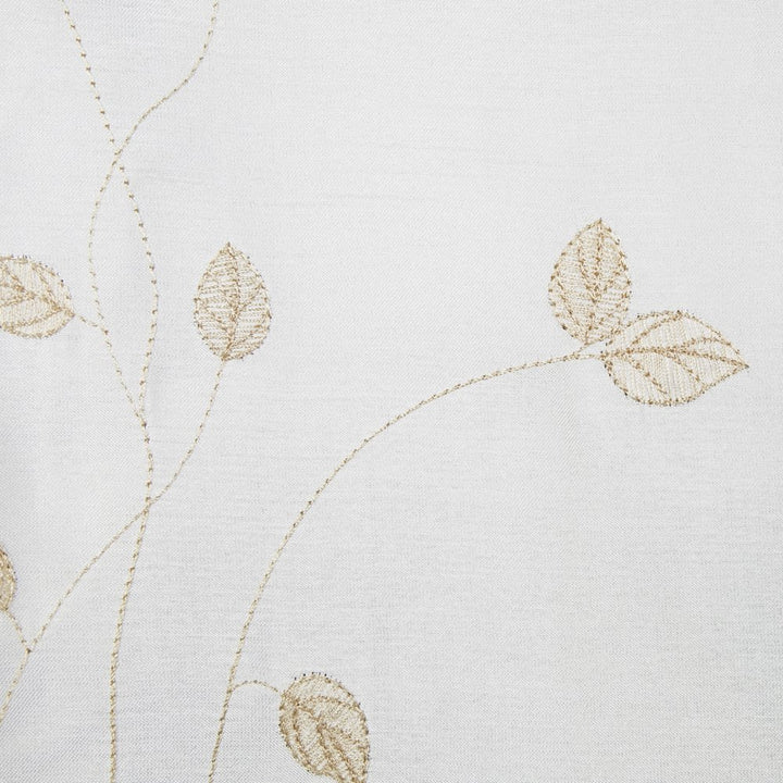 MAYTEX Jardin Thermal Blackout Room Darkening Faux Silk Embroidered Single Panel