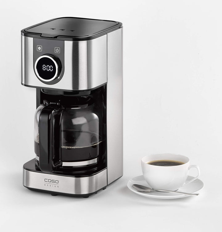 Caso Design Hot Brew 10 cup Coffee Maker 11858 stainless small - Diamond Home USA