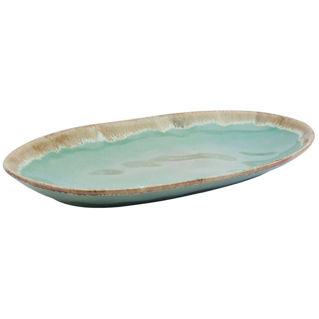 Tabletops Gallery Assorted Tuscon Serving Platters Set Of 3 Multi Color Solid - Diamond Home USA