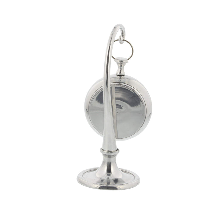 Aluminum 'Ship's Time' Suspended Table Clock Silver Modern Contemporary - Diamond Home USA