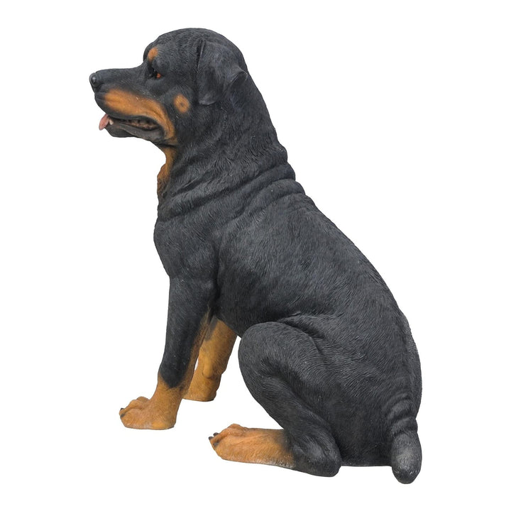 Rottweiler Sitting Polyresin - Diamond Home USA