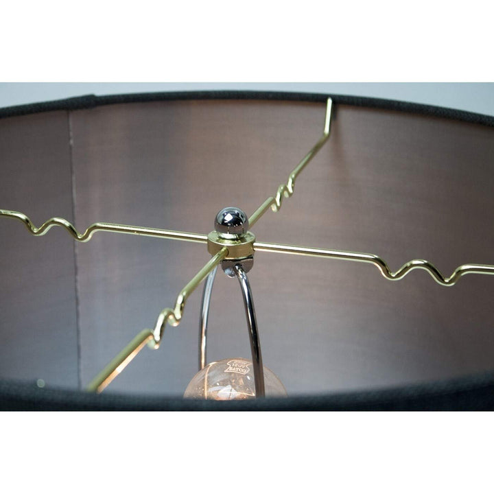 Granite Grey Burlap Shallow Drum Lampshade 18x18x10 Modern Contemporary - Diamond Home USA