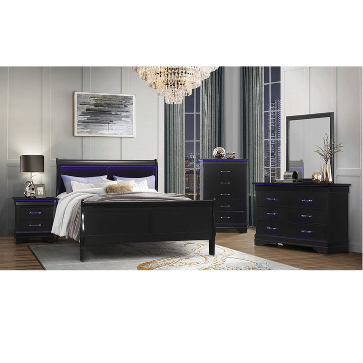 Global Furniture USA Blue Nightstand - Diamond Home USA