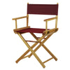 Casual Home Natural Frame/Burgundy Canvas 18" Classic Height Directors-Chairs