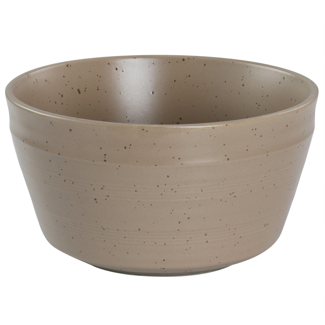 Bee And Willow 16 Piece Stoneware Dinnerware Set In Mocha Brown Solid - Diamond Home USA