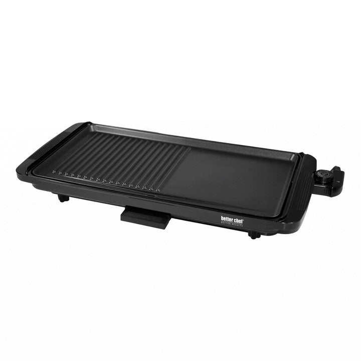 2 In 1 Family Size Electric Counter Top Grill/griddle Black Non-stick Surface