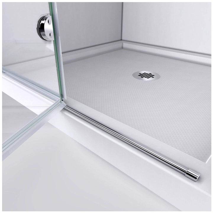 DreamLine Aqua Fold 36 in. W x 58 in. H Frameless Bi-Fold Tub Door in Chrome - Diamond Home USA