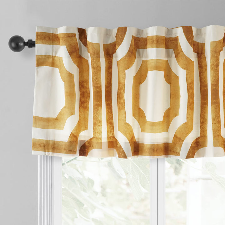 HPD Half Price Drapes Window Valance 50 X 19 Cotton Mecca Printed PRTW-VLD23C-19 - Diamond Home USA