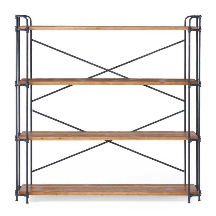 Christopher Knight Home Yorktown 4-Shelf Bookcase Antique - Diamond Home USA