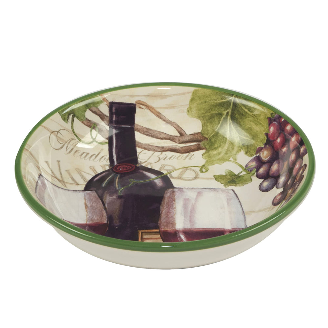 Certified International Meadow Brook 38 oz. Soup/Pasta Bowls Set of 4 2 Assorted - Diamond Home USA