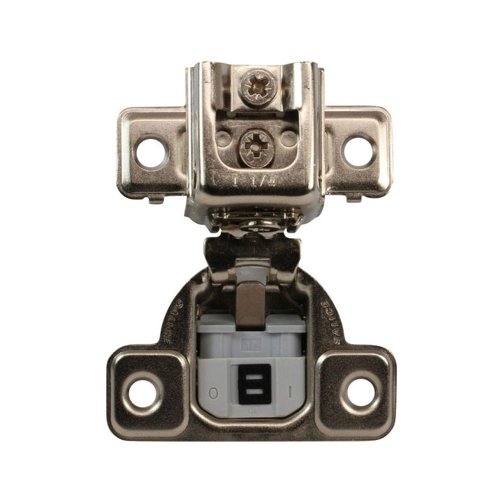 Salice Silver-Tone Metal 1.25-inch Overlay 106-degree Soft-Close Screw-on ace - Diamond Home USA