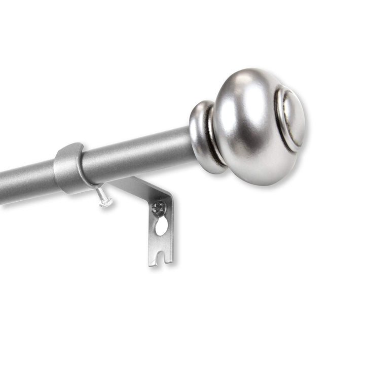 InStyleDesign Monroe Adjustable Curtain Rod Cocoa 28-48 Inch - Diamond Home USA