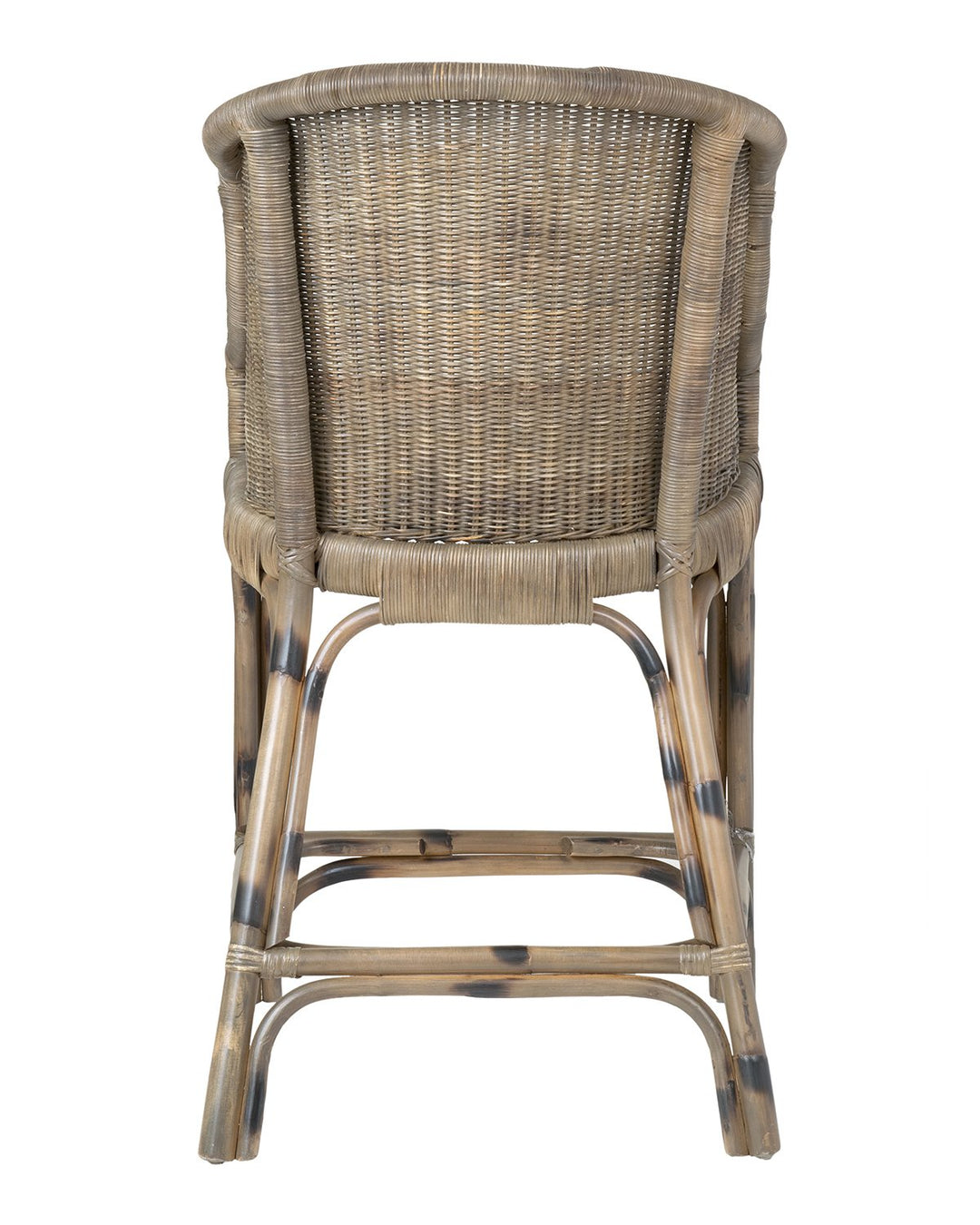 East at Main Layla Brown Rattan Counterstool (21x20.5x38) - Diamond Home USA