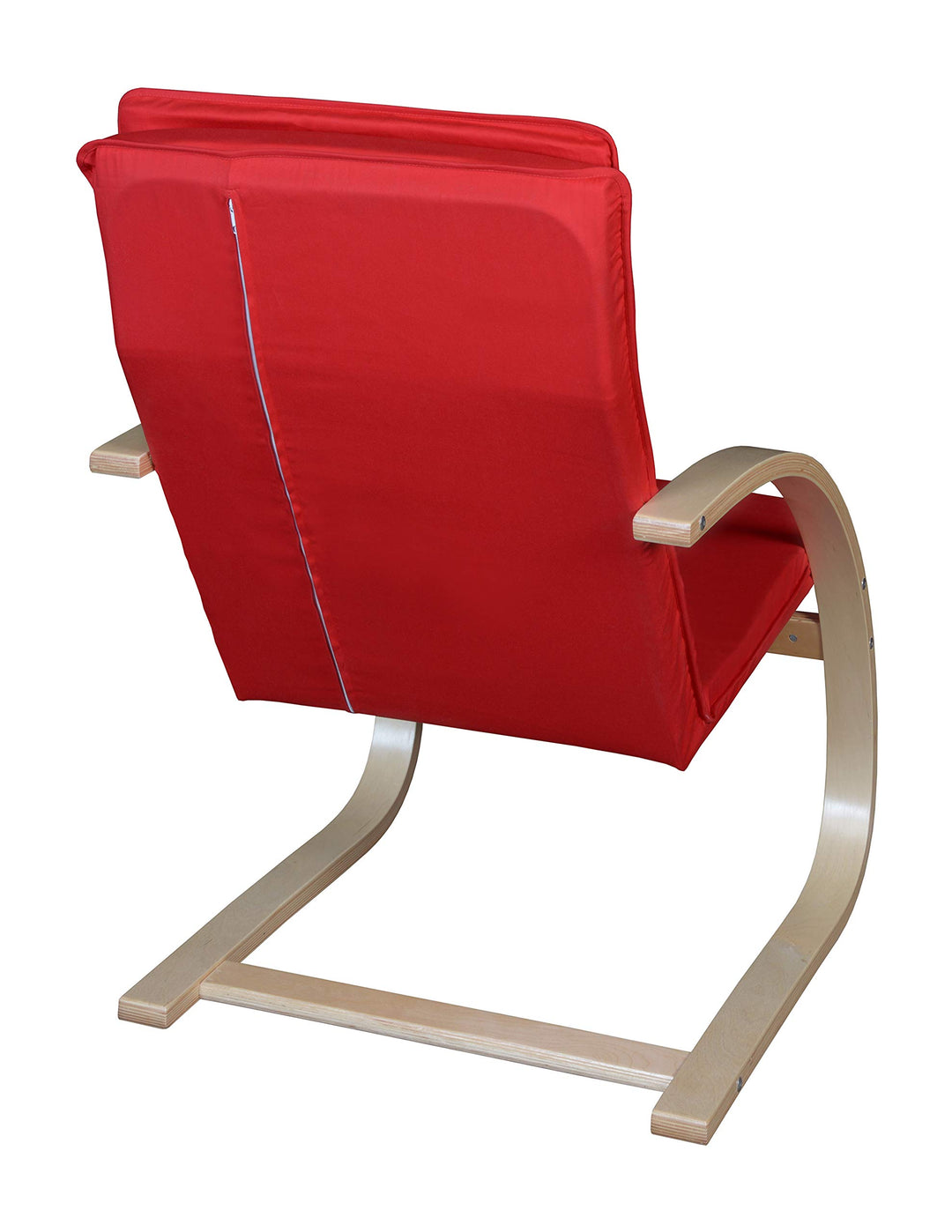 Niche Mia Bentwood Reclining Chair Beech/Crimson - Diamond Home USA